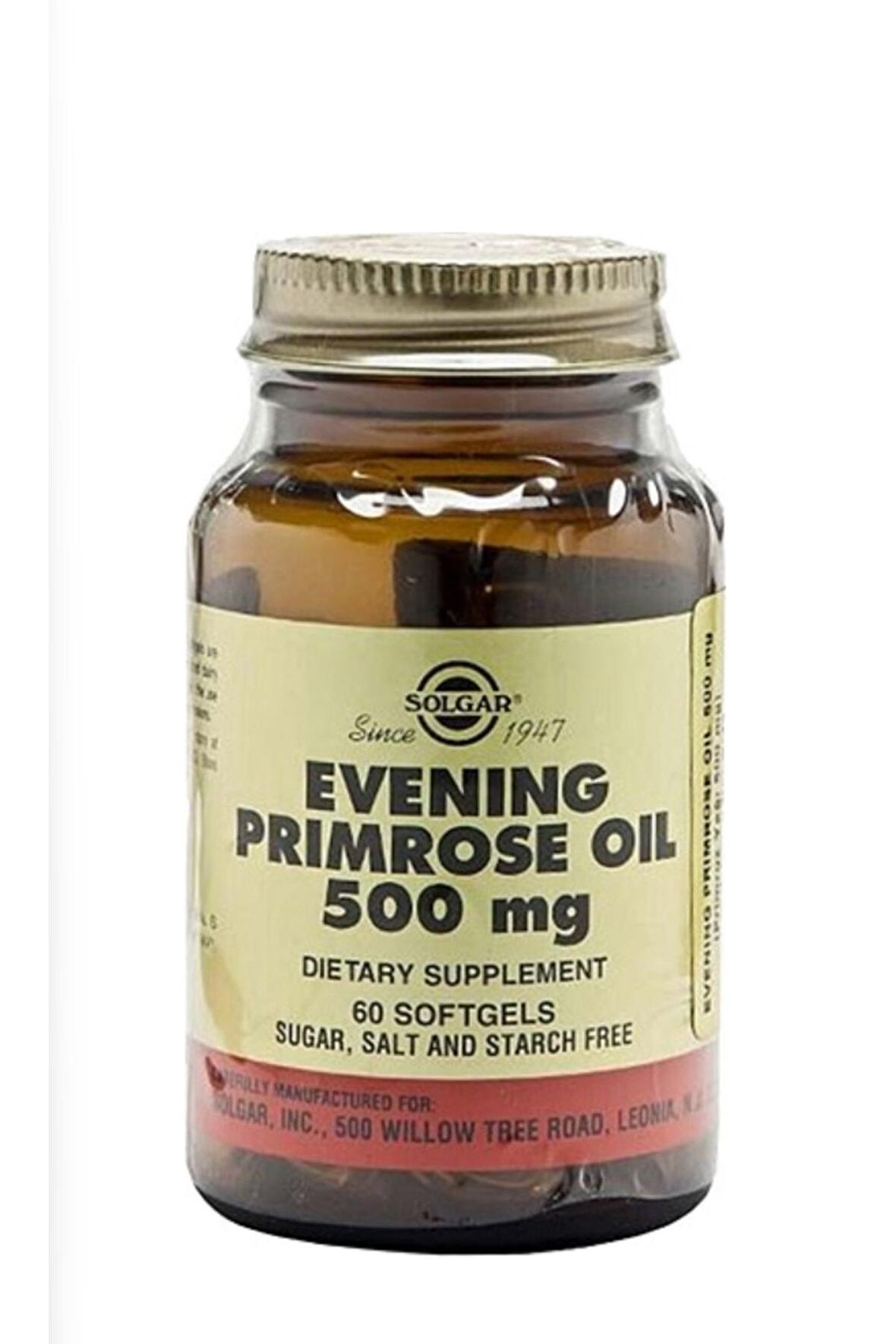 Evening Primrose Oil 500 mg 60 Kapsül