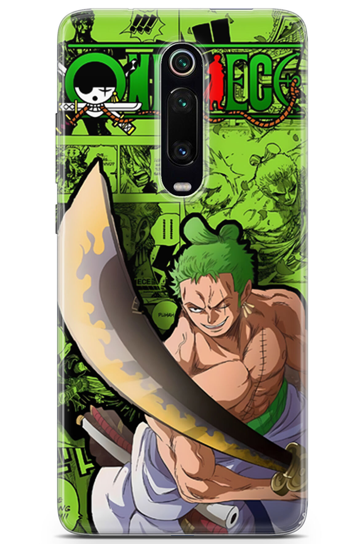 Xiaomi Mi 9t Pro uyumlu Anime 10 Premium UV One Piece Zoro