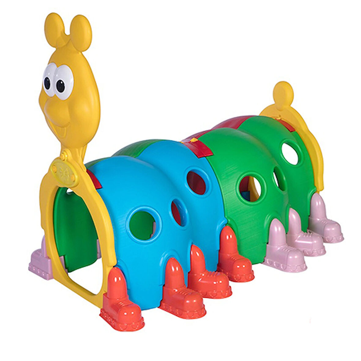 Ekonomik Tırtıl Çocuk Oyun Tüneli Renkli Tırtıl Tünel 4 Boğumlu Plastik Tırtıl Tünel Fiyatları