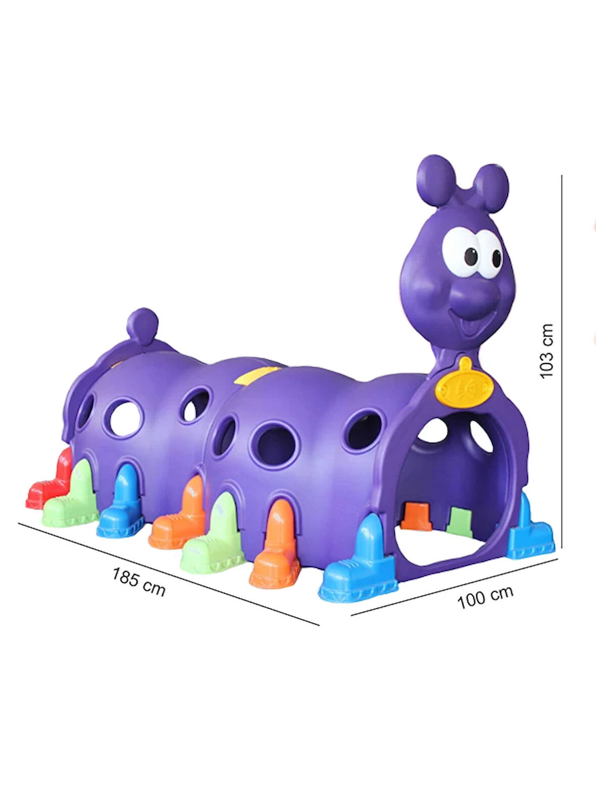 Plastik Mor Tırtıl Oyun Tüneli Kreş Tırtıl Çocuk Oyun Tüneli En Güzel Tırtıl Tüneli