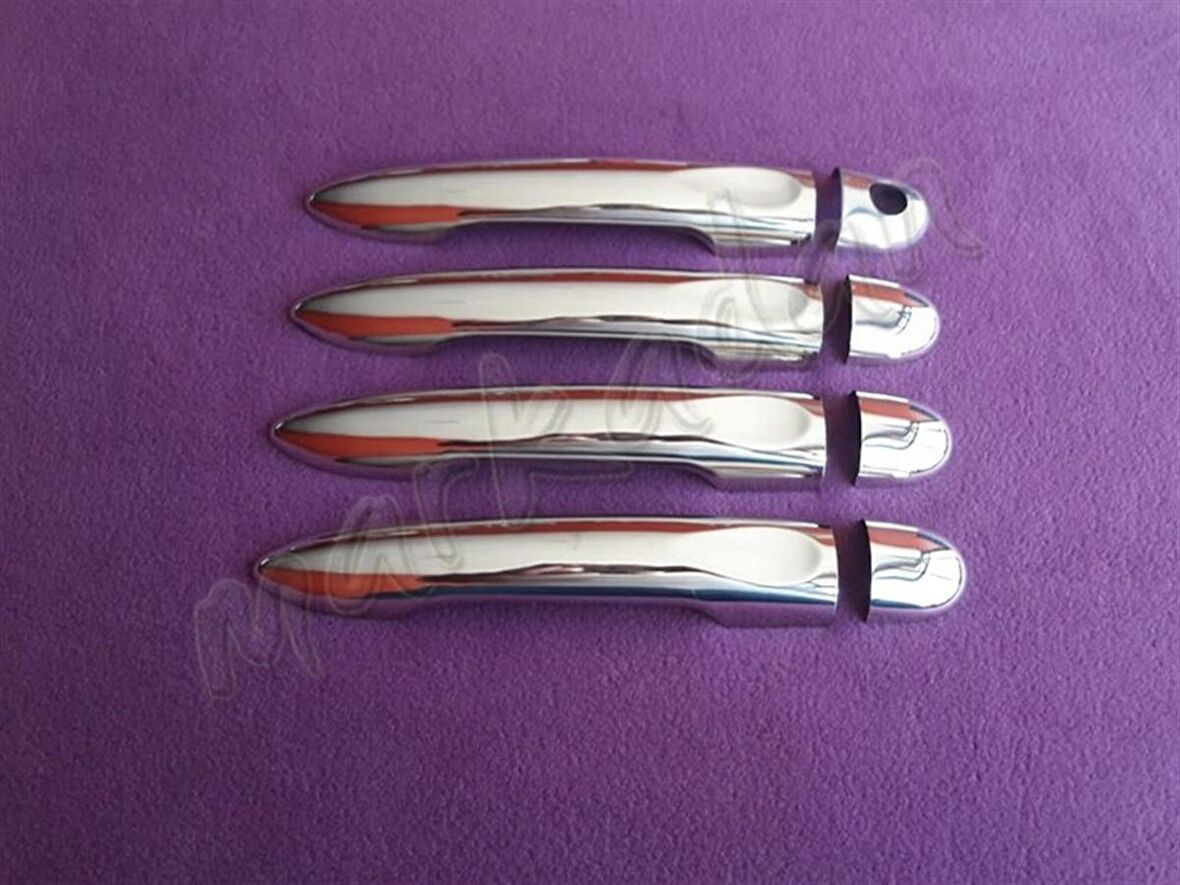 WOC Chrome Renault Megane 3 Krom Kapı Kolu 2010-2016 4 Kapı Paslanmaz Çelik