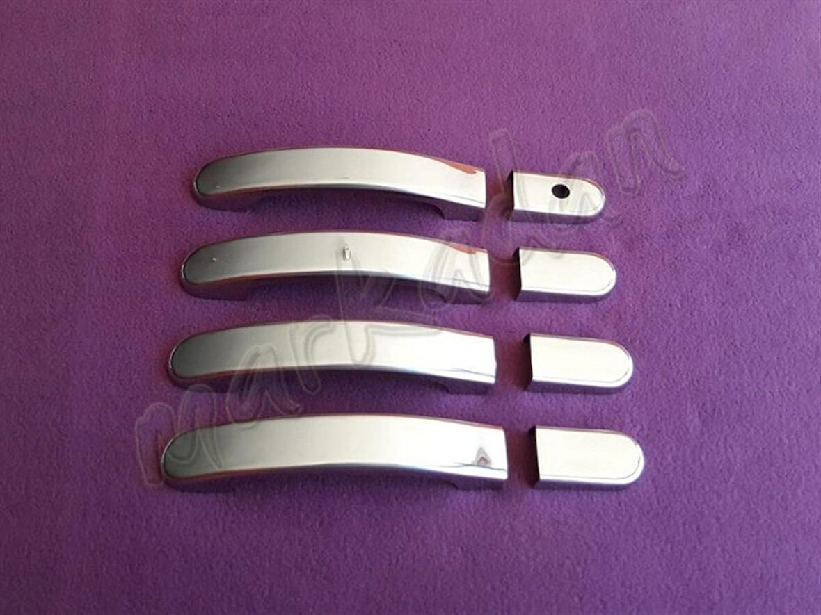 WOC Chrome Ford Fiesta Krom Kapı Kolu 2002-2008 4 Kapı Paslanmaz Çelik