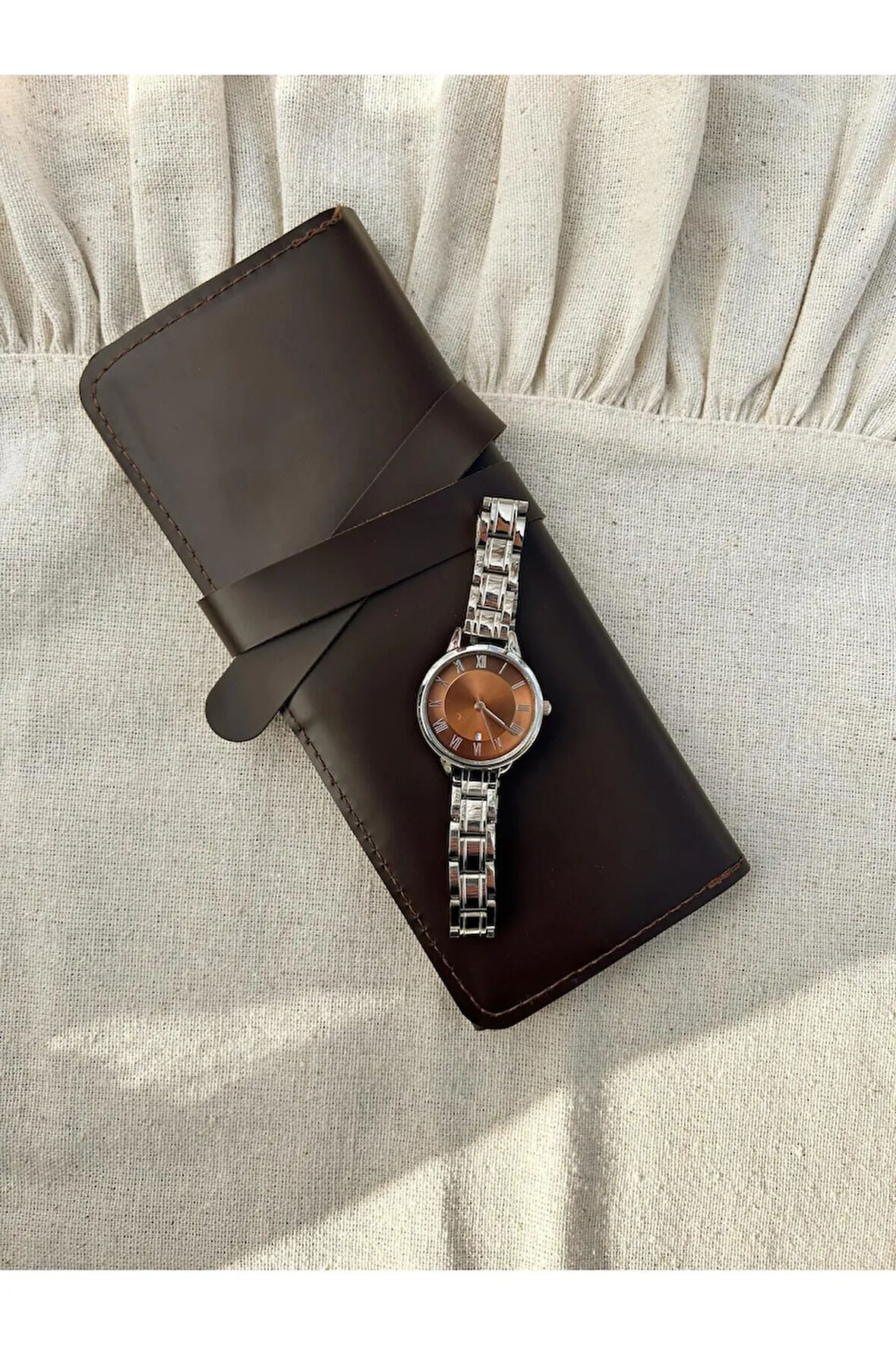 Retro QUARTZ Minimal Metal Kordon Vintage Kadın Kol Saati Gümüş Renk