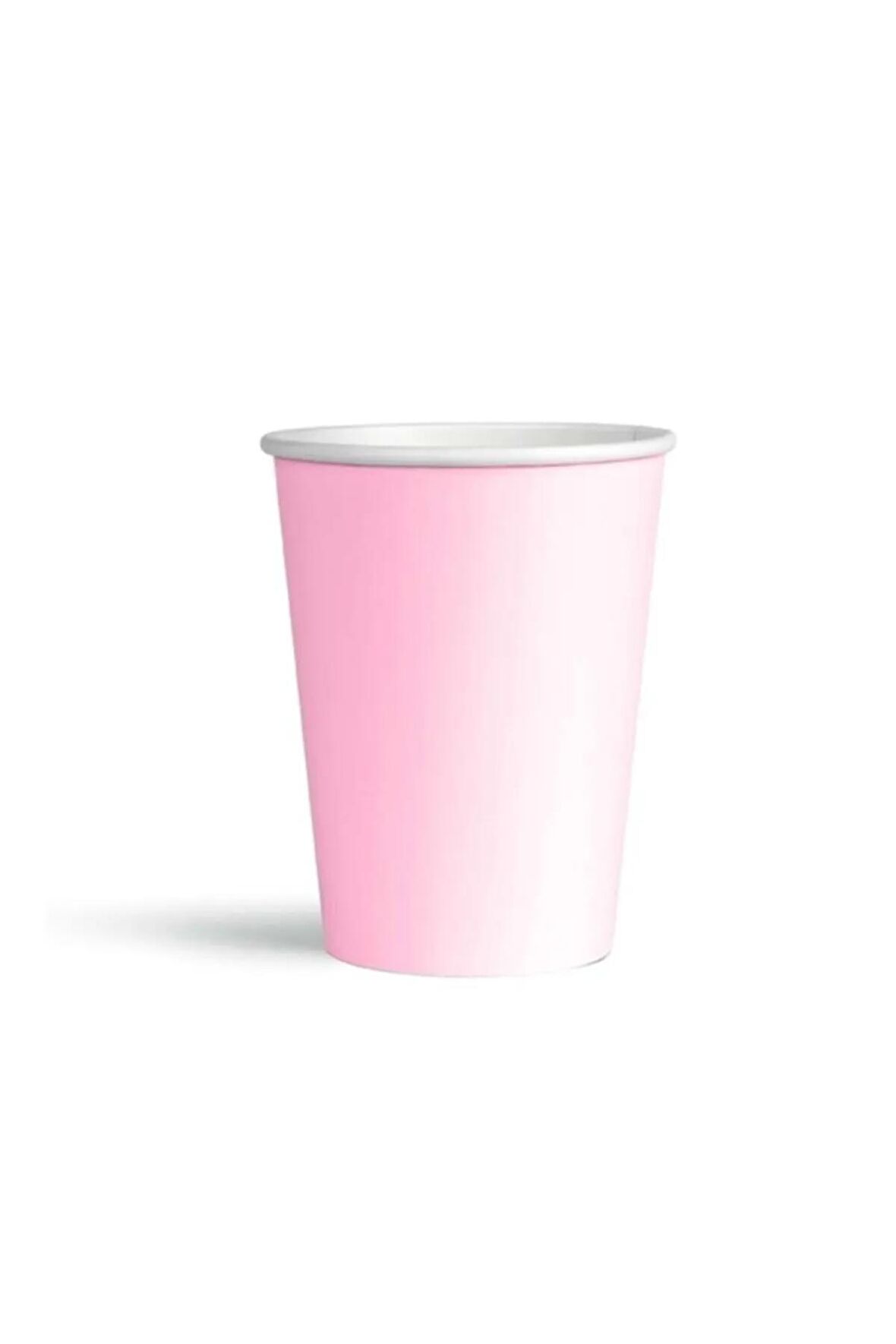 Karton Bardak Makaron Pembe 8'li