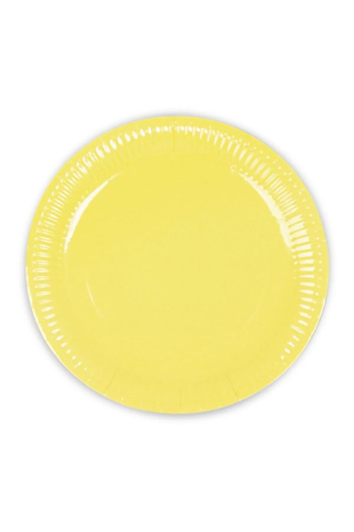 Makaron Sarı Karton Tabak 8'li 23cm