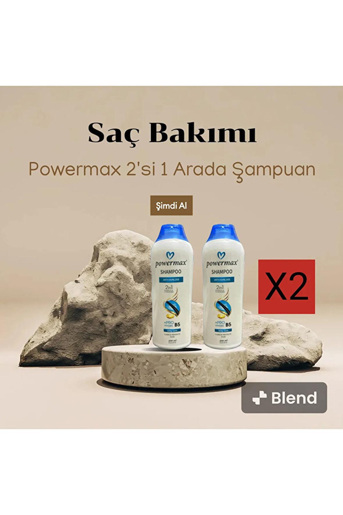 Besleyici Onarıcı Formül +Pro Vitamin B-5 Saç şampuanı 400 ML X 2 ADET