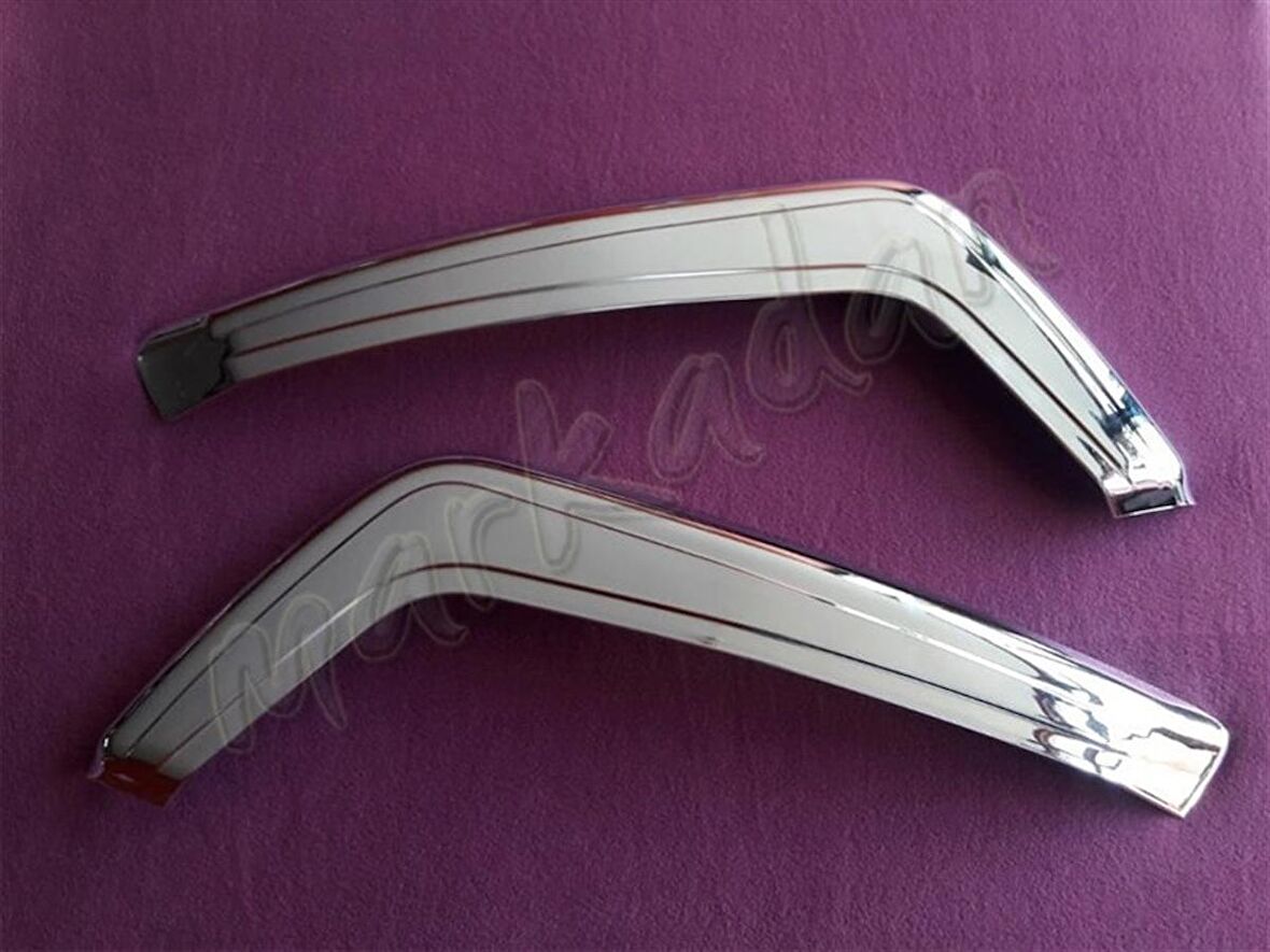 WOC Chrome Fiat Doblo Krom Ön Tampon Kaşı 2010-2015 2 Parça Abs Krom