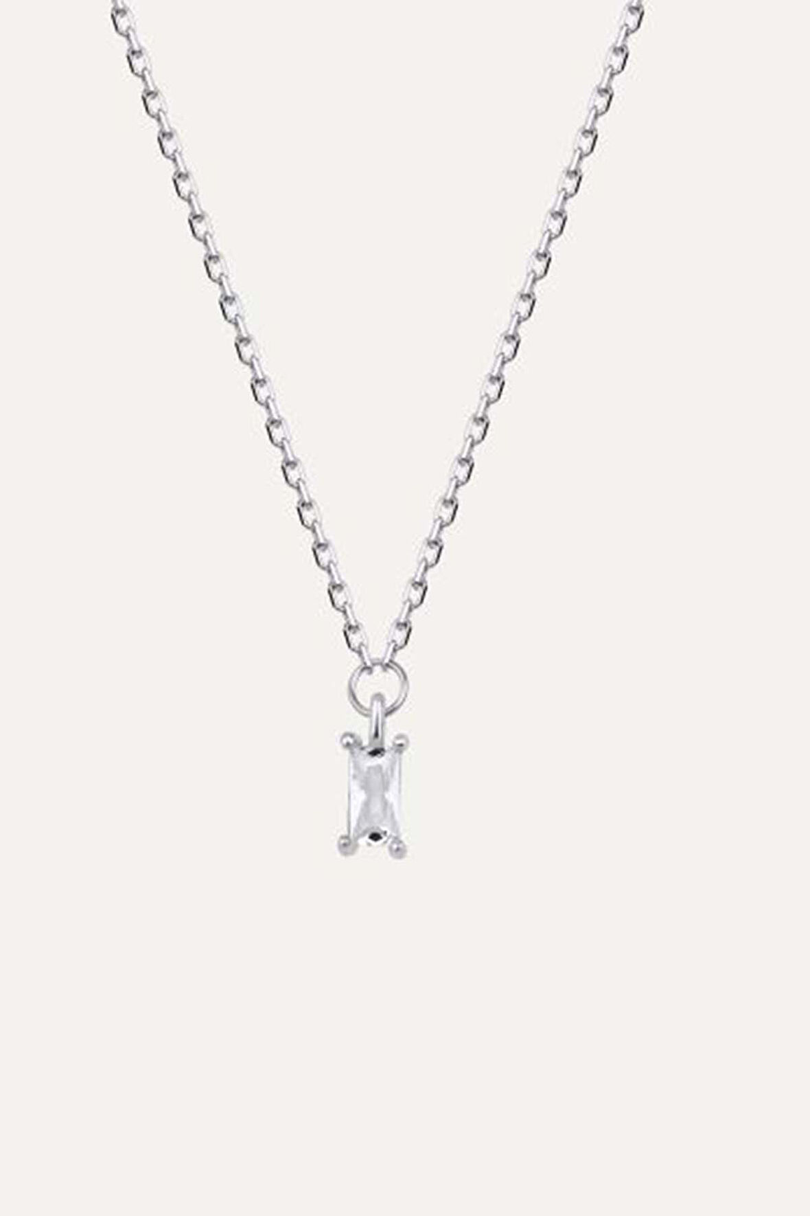 Clara Beyaz Baget Kolye | undefined