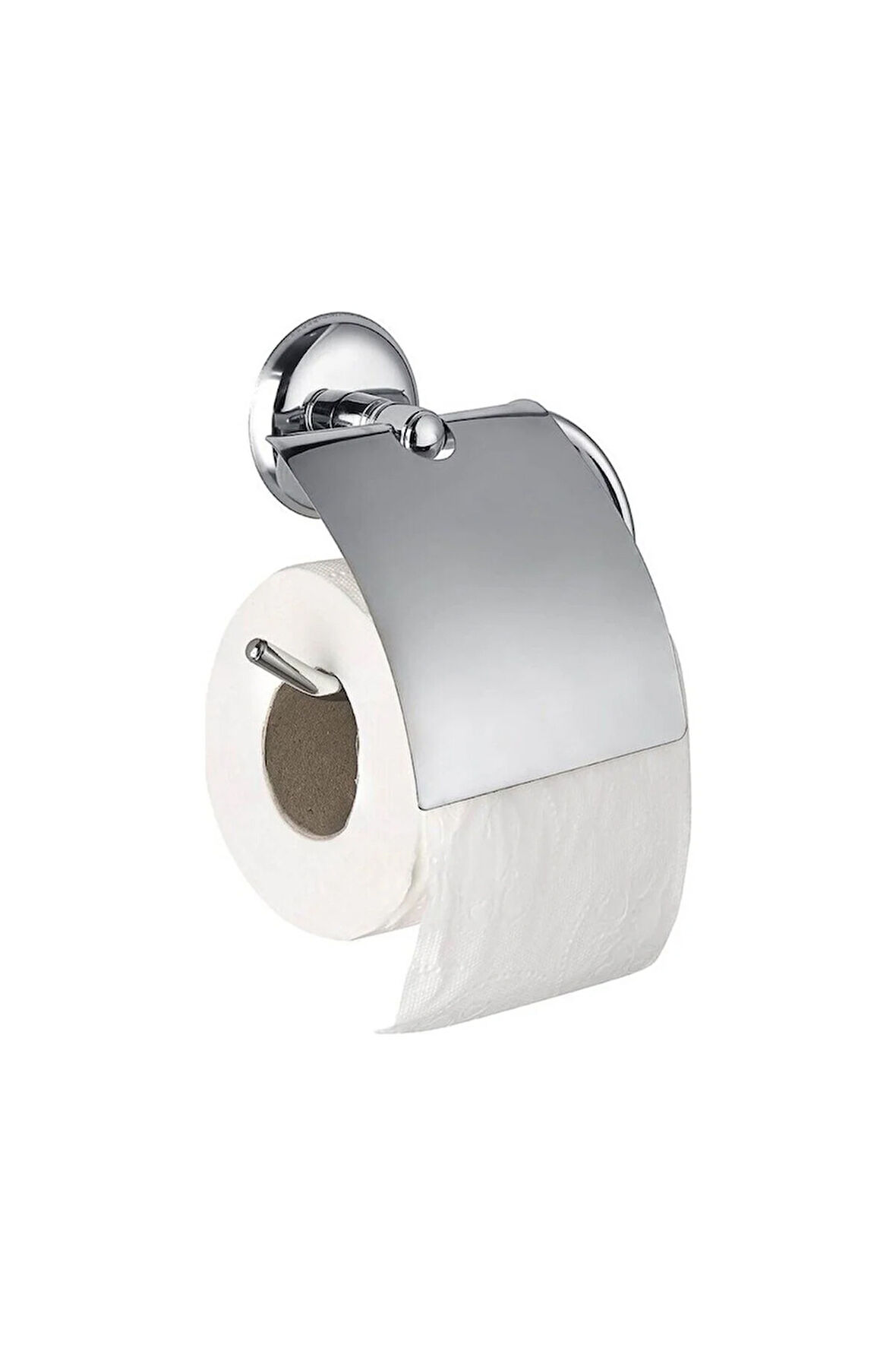 Otel -İnşaat-Hastaneler için Toptan Wc Banyo Tuvalet Kağıdı Askı Aparatı Kapaklı Kağıtlık 20 Adet