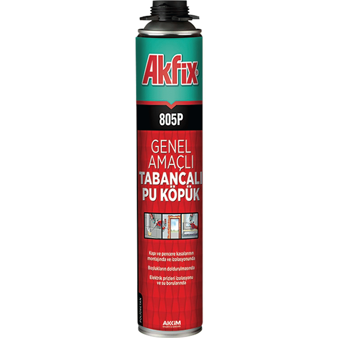 Akfix Poliüretan Köpük Tabancalı 750ml 805P