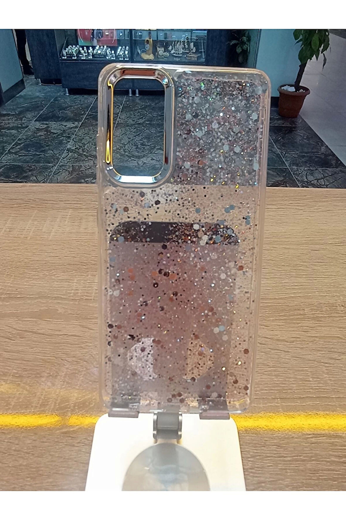 Samsung Galaxy S20 FE Uyumlu Simli Kamera Çerçevesi Metal Kapak Tuşları Metal Kılıf