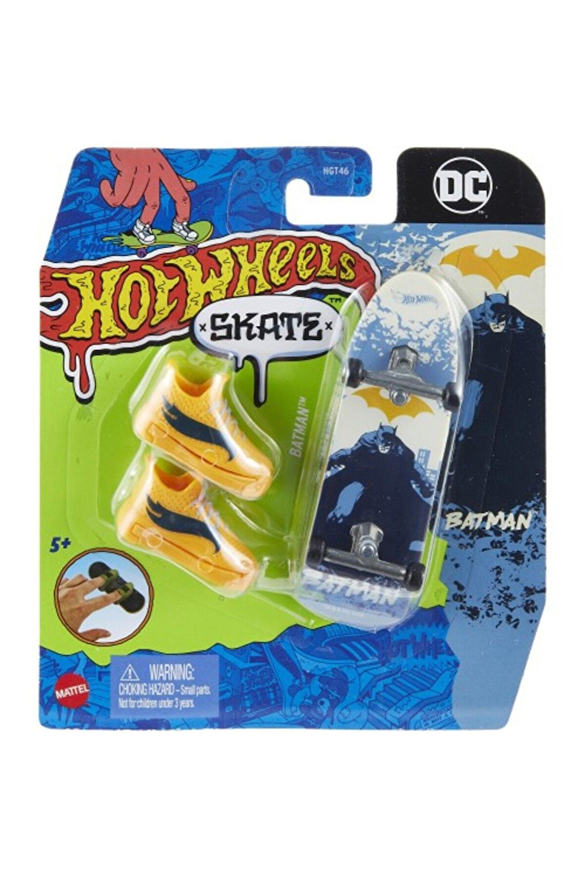 Skate Temalı Parmak Kaykay Ve Ayakkabı Paketleri Tony Hawk BATMAN HNG37 (HGT46)