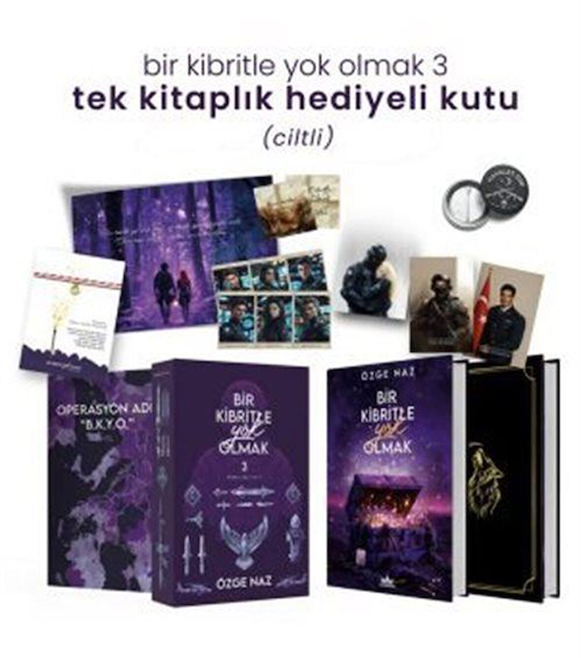 Bir Kibritle Yok Olmak 3 Hediyeli Ciltli Kutu / Özge Naz