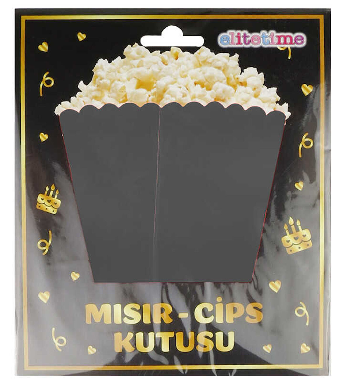 MISIR CİPS KUTUSU SİYAH 8 ADET