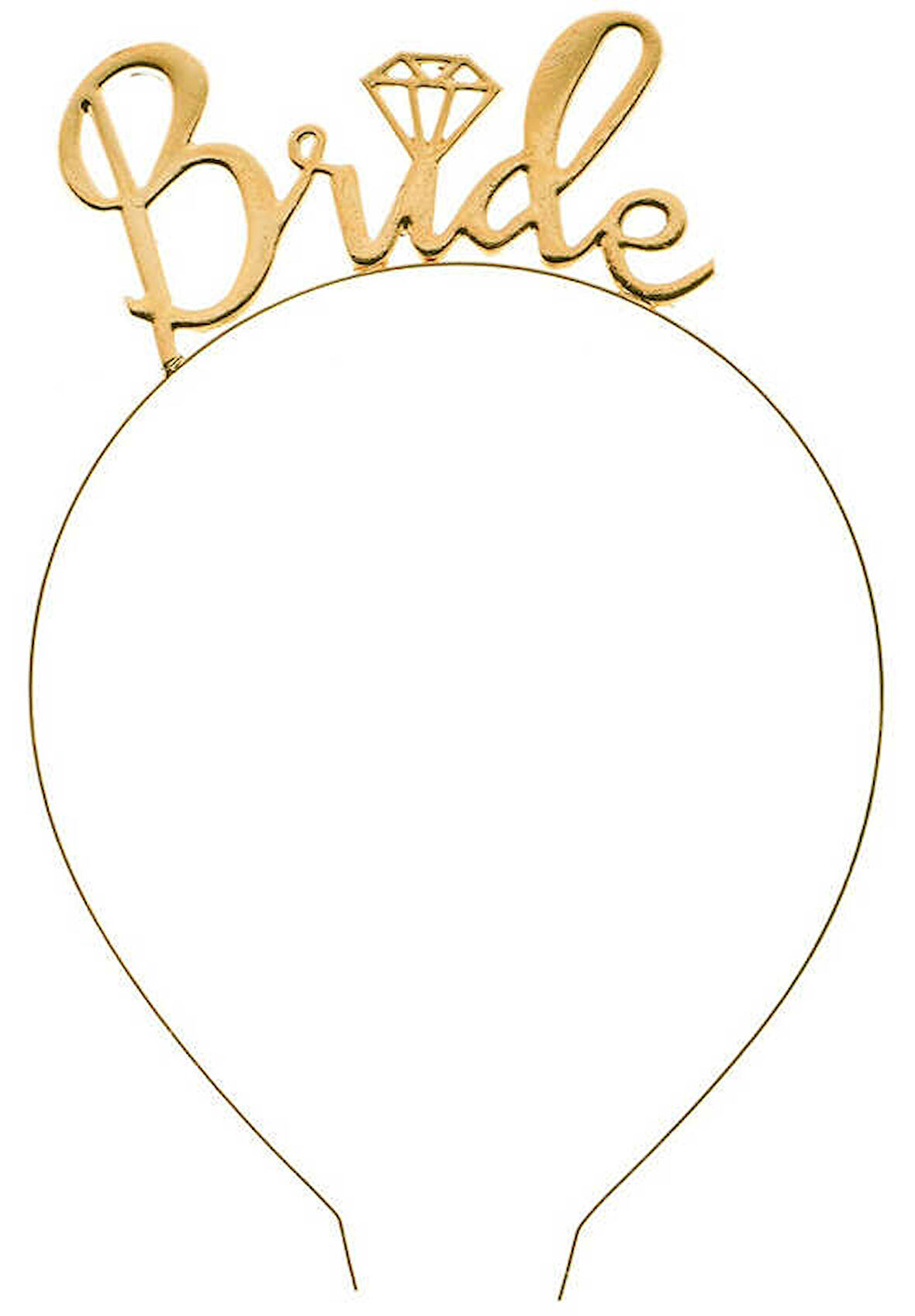 TAÇ BRIDE PIRLANTALI METAL ALTIN 1 ADET