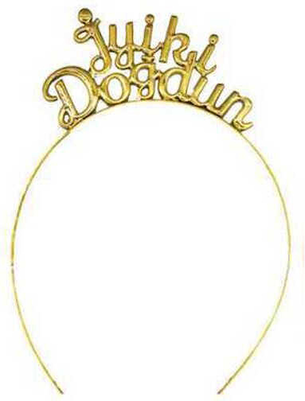 TAÇ İYİKİ DOĞDUN METAL ALTIN 1 ADET