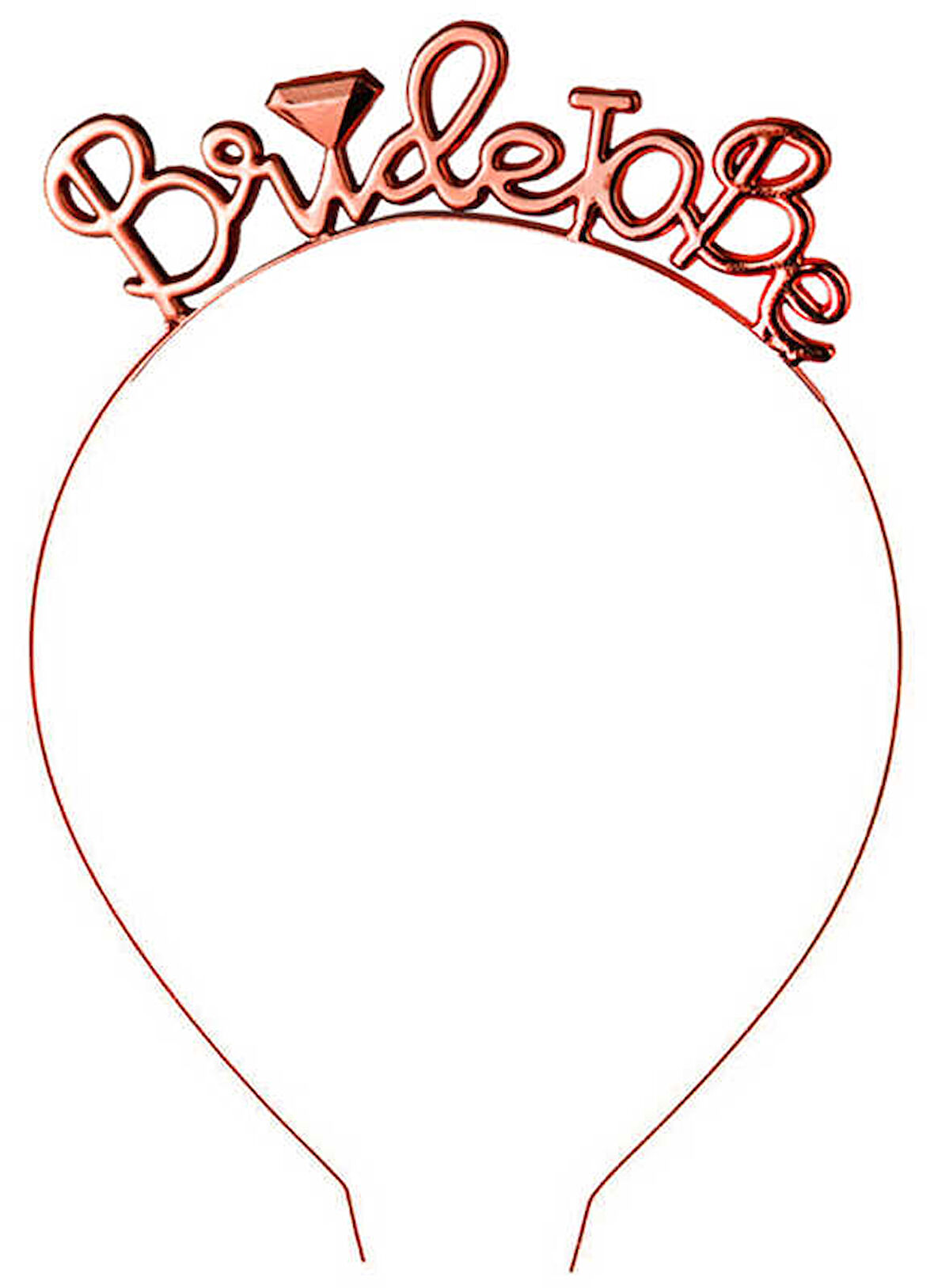 TAÇ BRIDE TO BE METAL ROSE GOLD 1 ADET