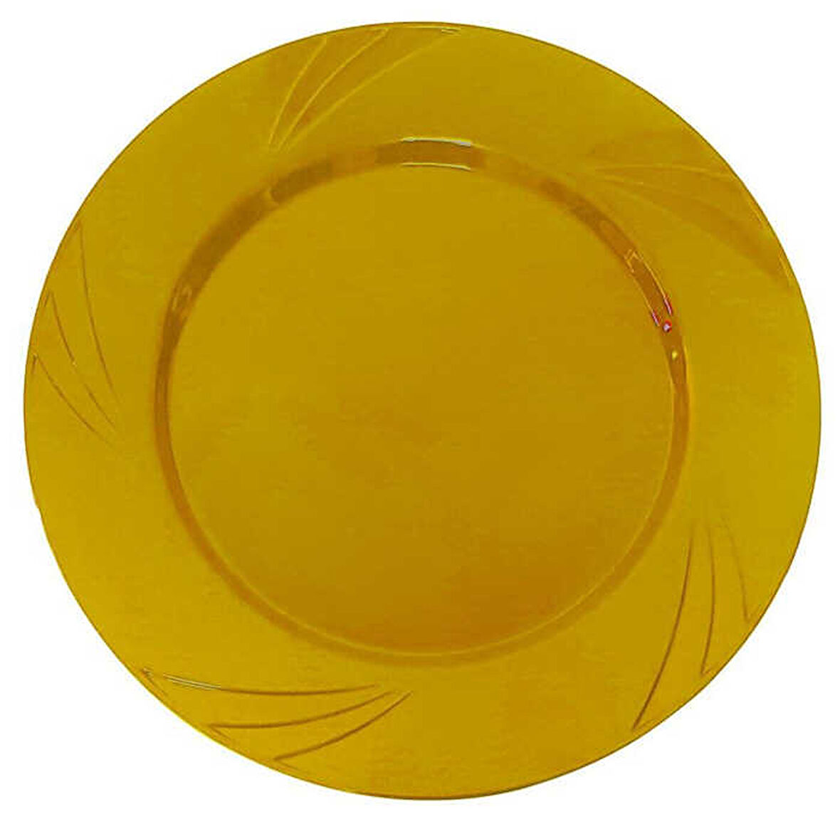 TABAK KRİSTAL 22,5 CM ALTIN 6 ADET