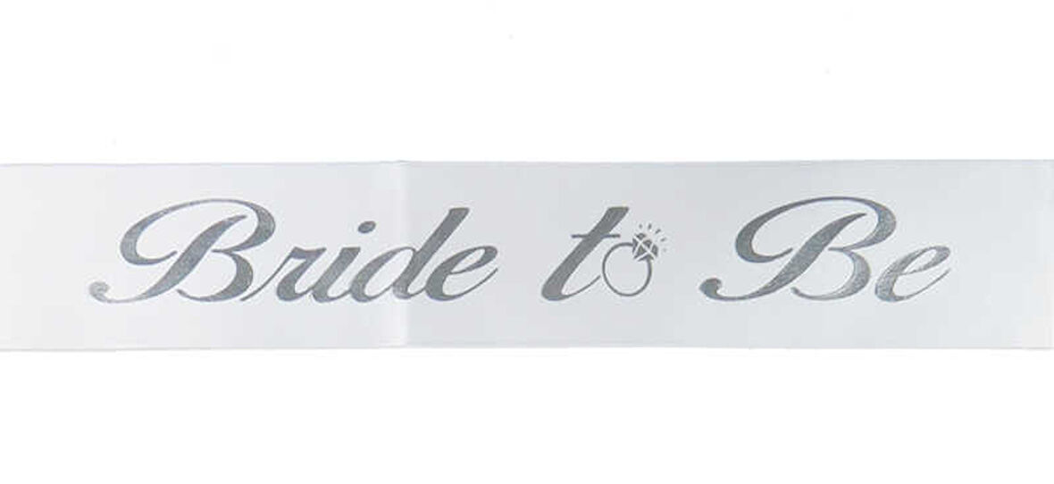 GELİN KUŞAĞI BRIDE TO BE GÜMÜŞ 2 METRE