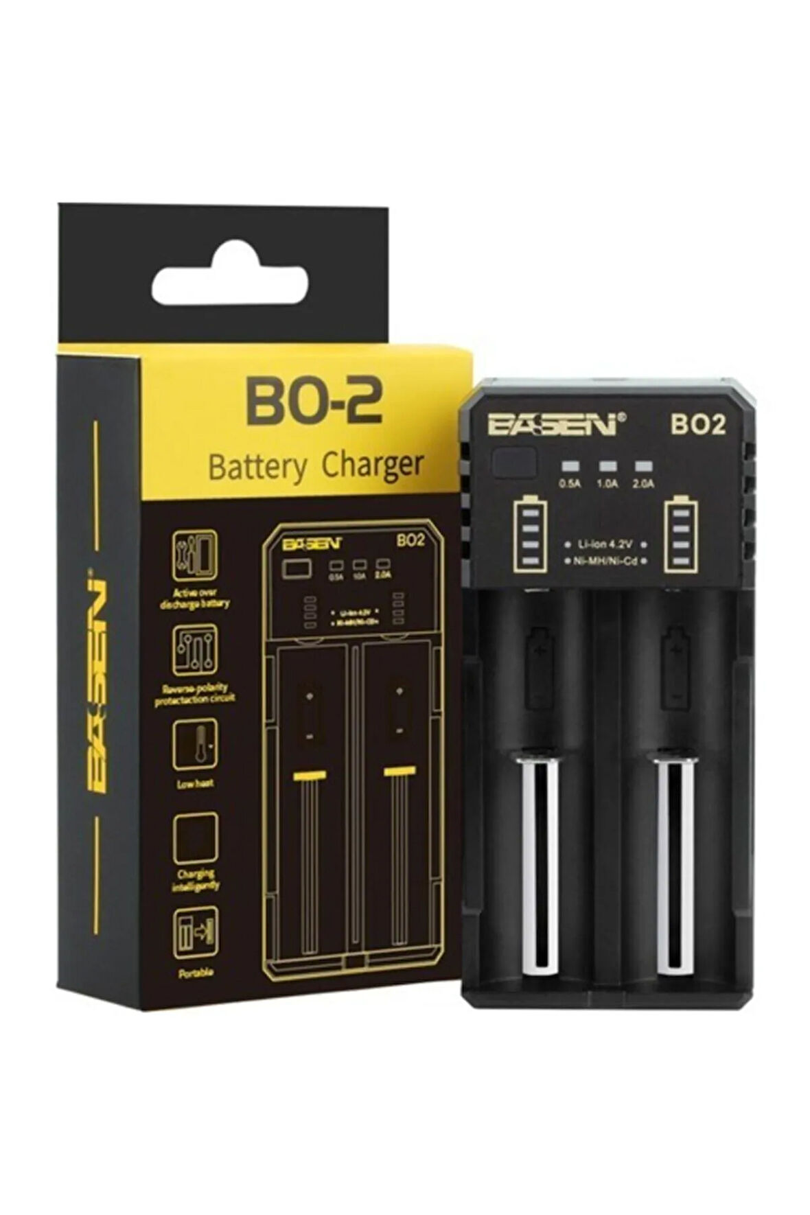 Bo-2 18650 3.7v Çiftli Pil Şarj Aleti