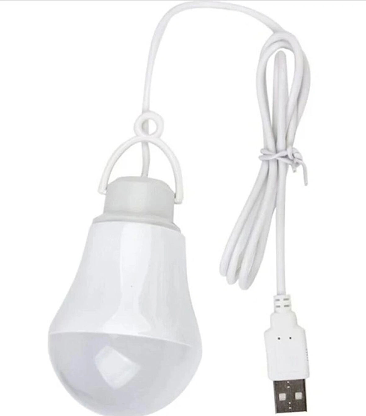 5 VOLT - 5 WATT 1 METRE USB KABLOLU BEYAZ LED AMPUL 12765