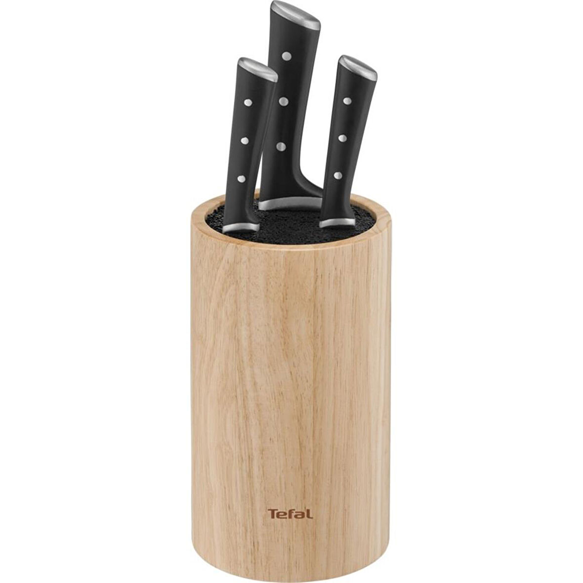 Tefal Ice Force Ahşap Standlı 3'lü Bıçak Seti