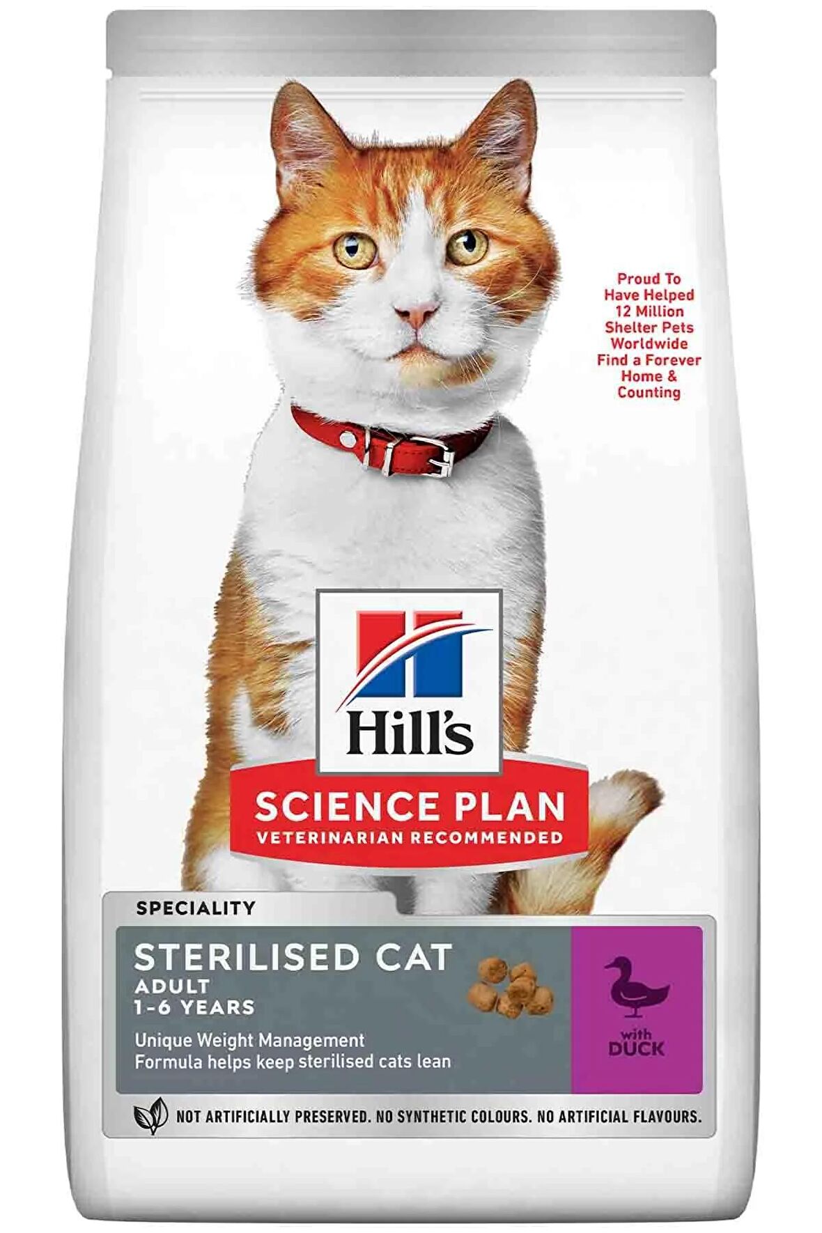 Hills Sterilised Ördekli Kısır Kedi Maması 1,5kg Ördekli Kısırlaştırılmış Kedi Maması