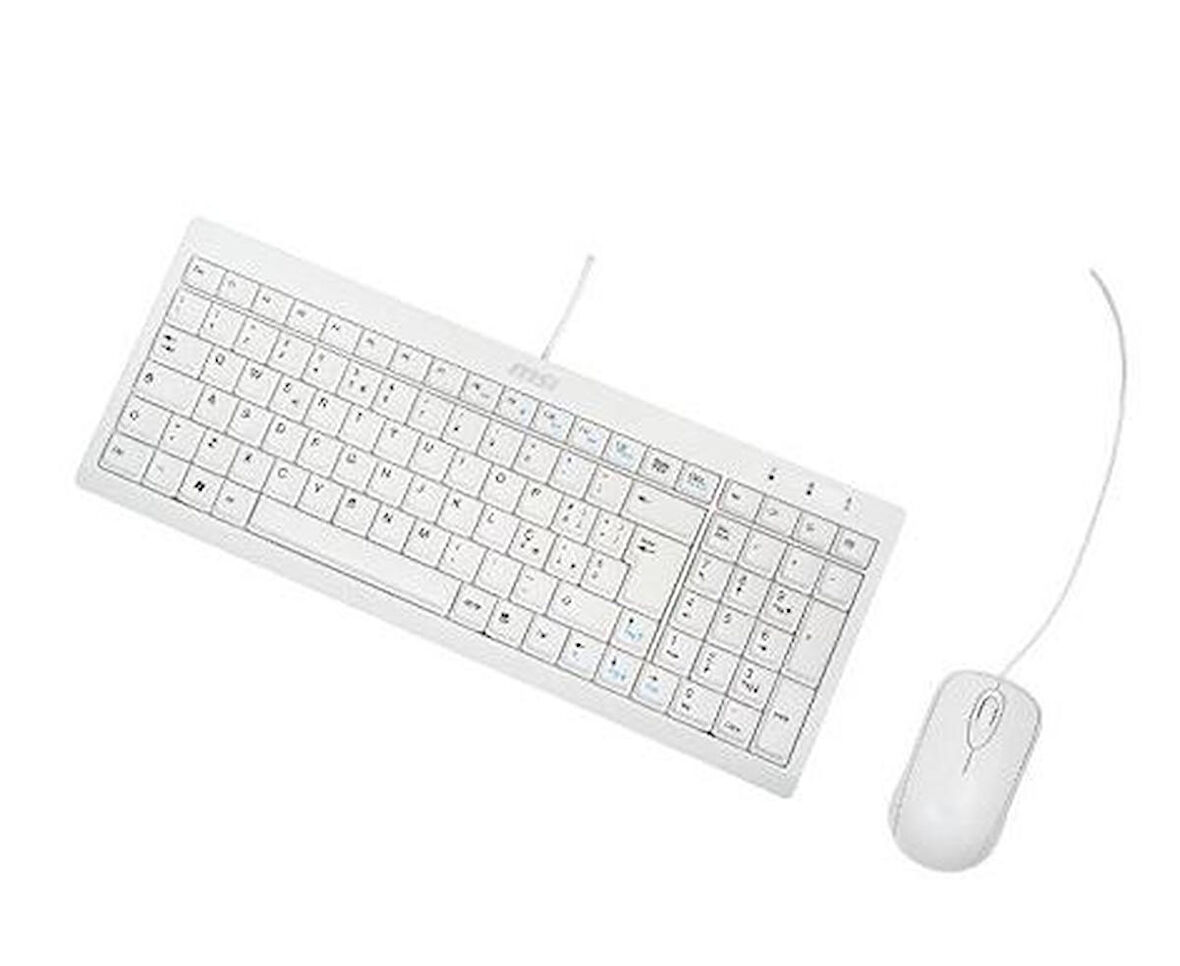 MSI STARTYPE ES502 Beyaz Usb Klavye&Mouse