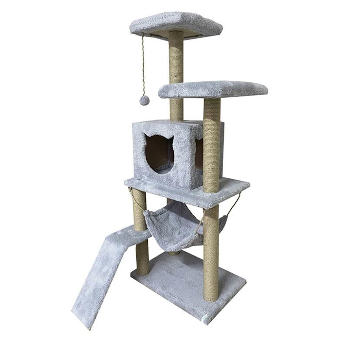 Reyo Pet Kedi Tırmalama Kulesi Platformlu 124 cm