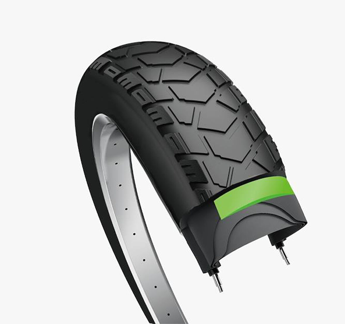 BİKE SKY OBOR  20X4.00 ESCORT   3MM Zırhlı  Fat Bike Bisiklet Lastik Seti İÇ DIŞ LASTİK 