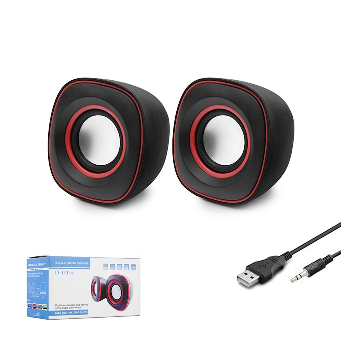 SES SİSTEMİ PC 1+1 USB 3.5MM JACK HADRON D-015