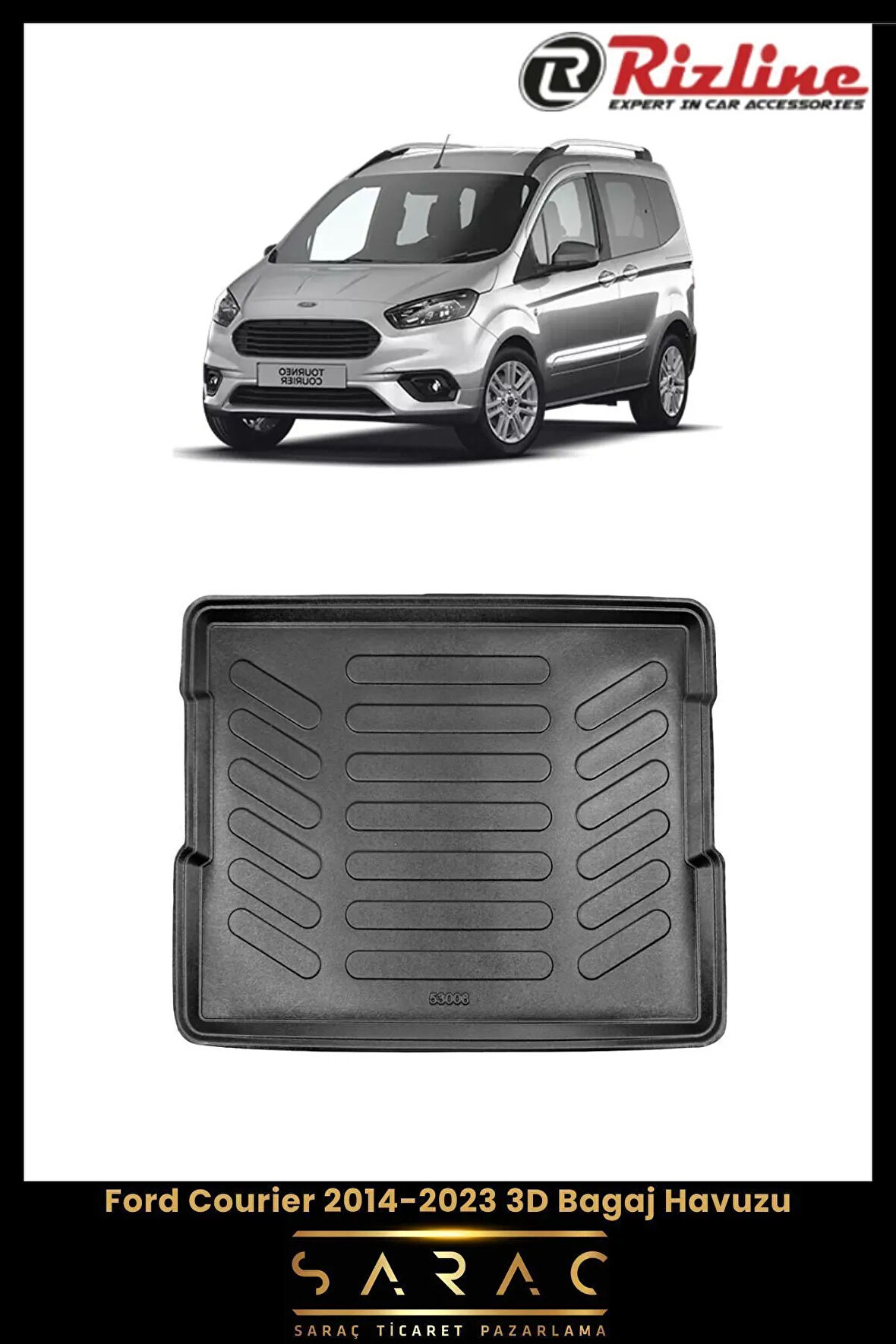 Rizline Ford Courier 2018 Model 3D Bagaj Havuzu