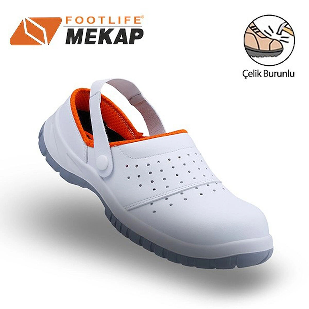 Mekap Slipper 210-01 Beyaz S1 SRC