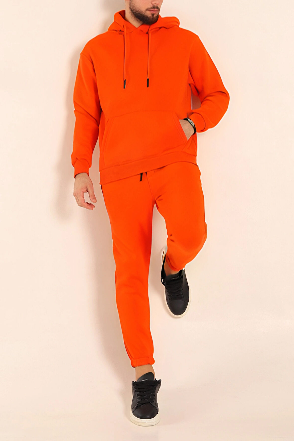 Erkek Oversize Eşofman Takımı 3 İplik Şardonlu – Kışlık