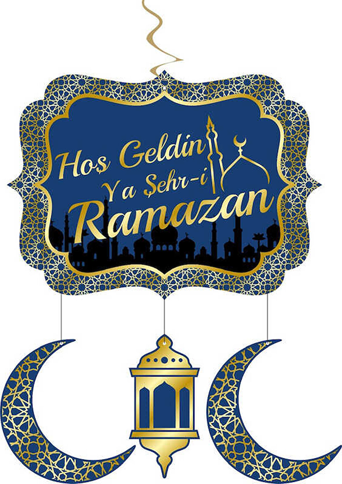 SÜS SARKIT HOŞGELDİN YA ŞEH-İ RAMAZAN VARAKLI 1 SET
