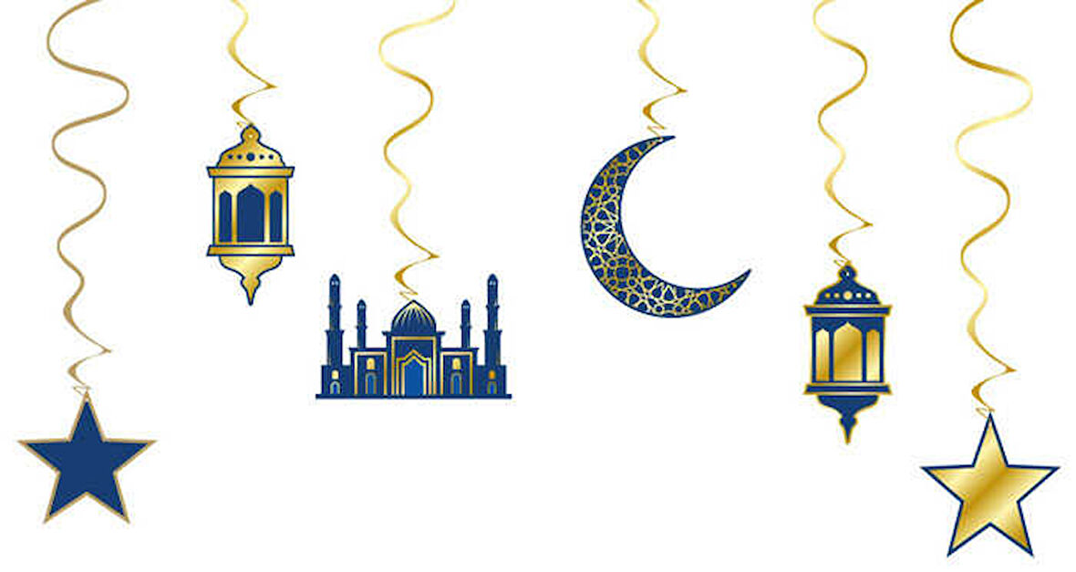 SÜS SARKIT RAMAZAN FİGÜR BÜYÜK VARAKLI 6'LI 1 SET