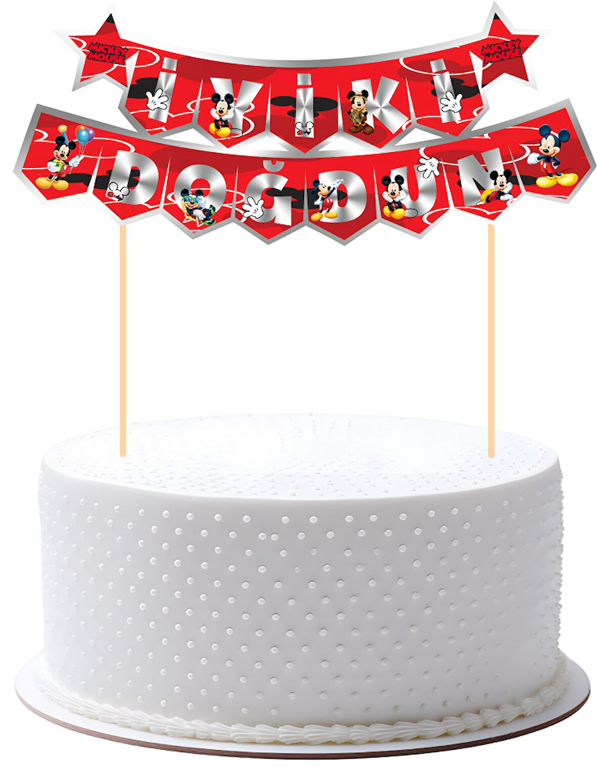 Mickey Mouse Pasta Üstü Banner