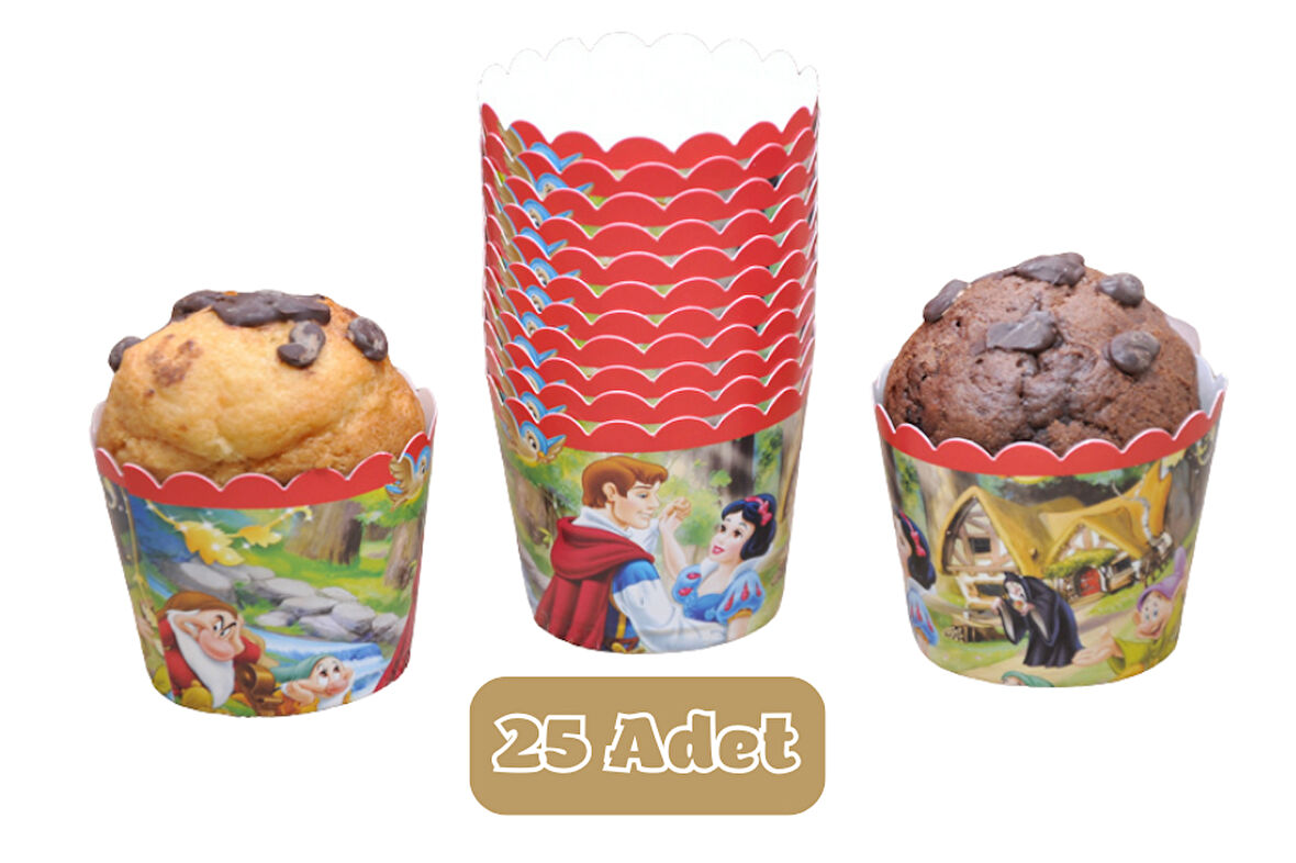 Pamuk Prenses Temalı Cupcake Muffin Kalıbı