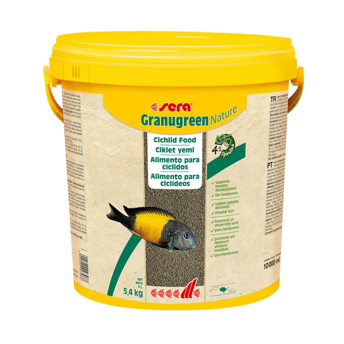 SERA GRANUGREEN BALIK YEMİ AÇIK 1 KG KOVADA BÖLME