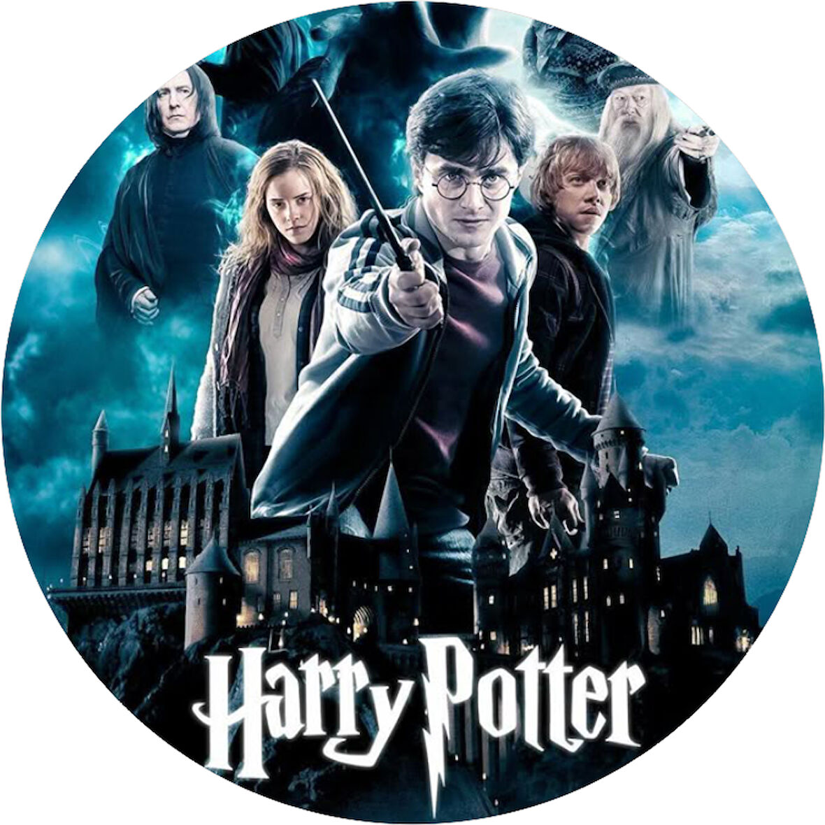 Hary Potter Yuvarlak Pasta Yenilebilir Resim Baskı 20 cm 