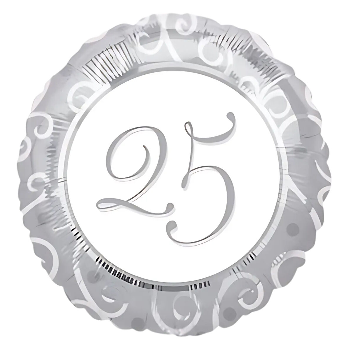 25 Yaş Folyo Balon 17 inç 43 cm