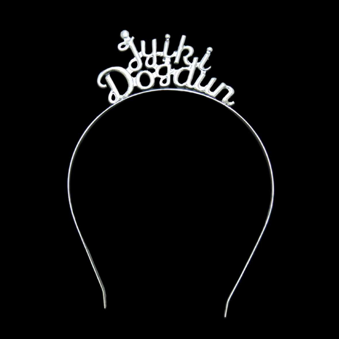 İyiki Doğdun Gümüş Renkli Metal Taç