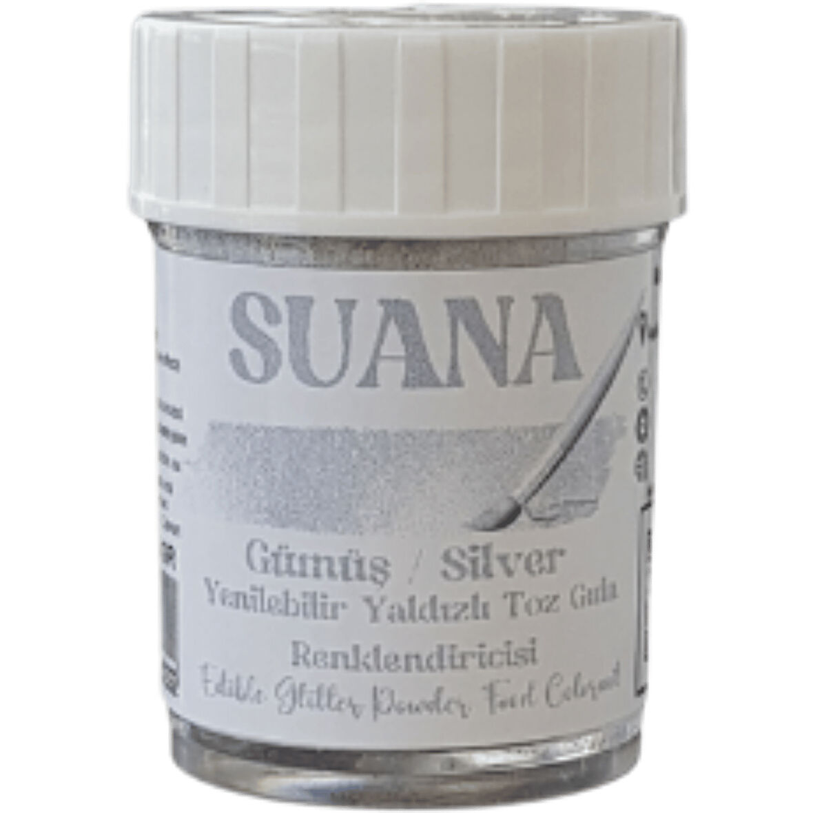 Gümüş Metalik Toz Gıda Renklendiricisi 5 gr