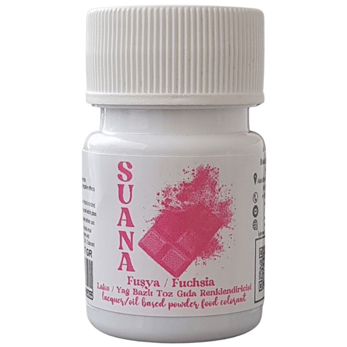 Fuşya Lake/Yağ Bazlı Toz Gıda Boyası - Çikolata Boyası 7 gr