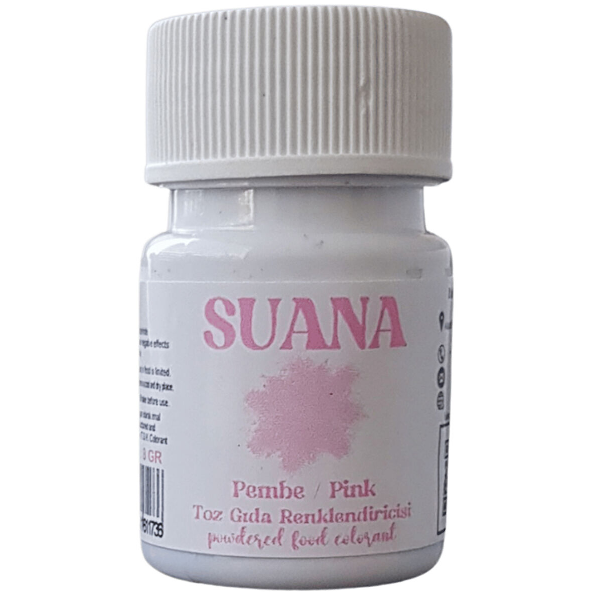 Suana Su Bazlı Toz Gıda Boyası 8 gr Pembe