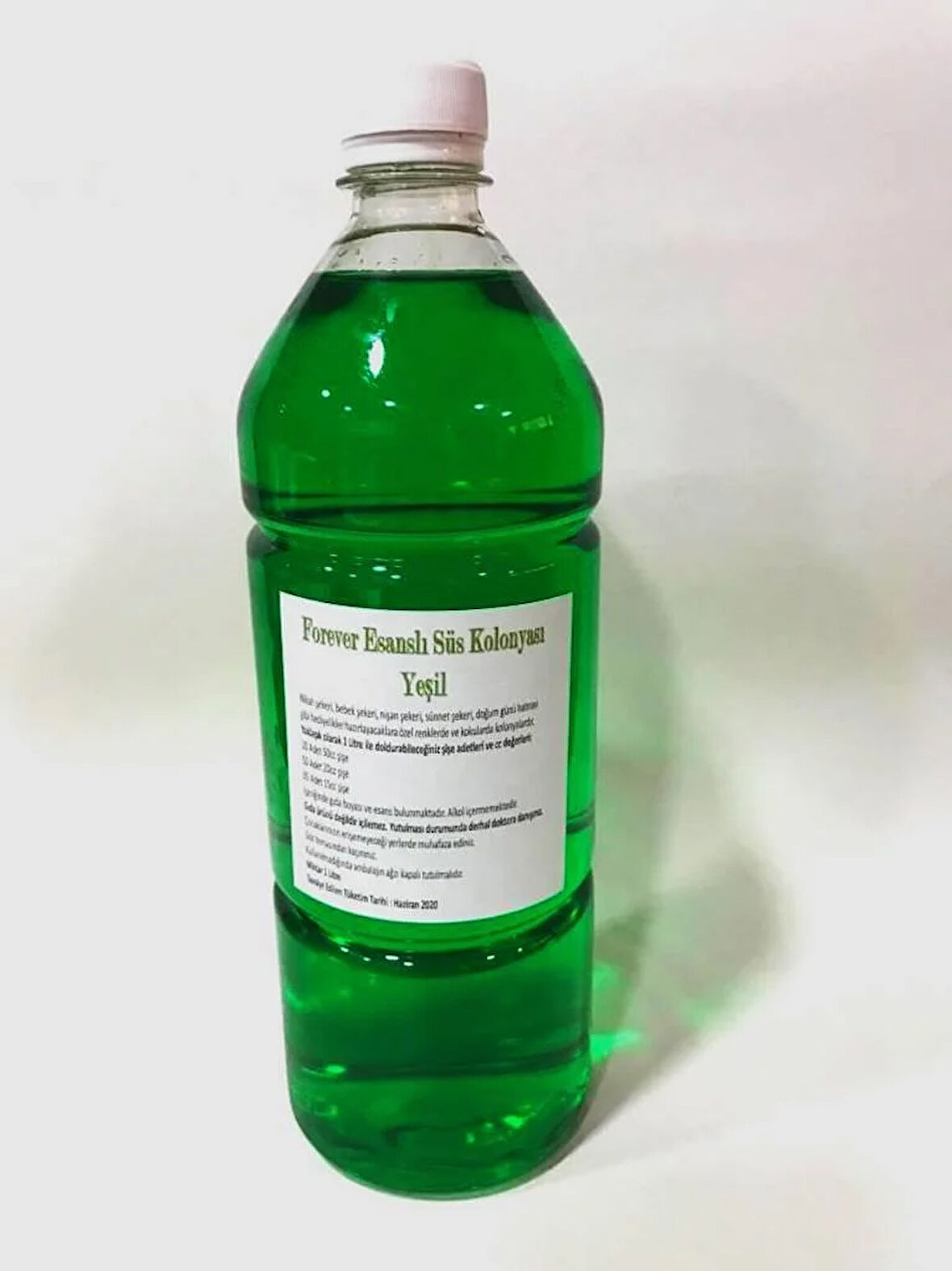 Yeşil Renkli Süs Kolonyası 1 Lt