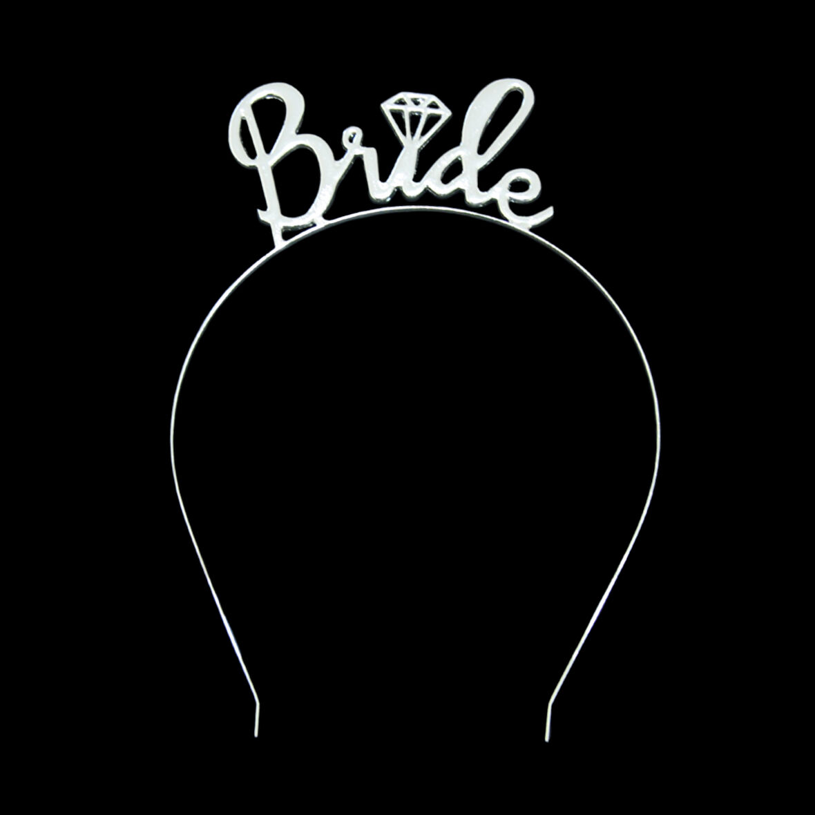 Bride Gümüş Renkli Metal Taç