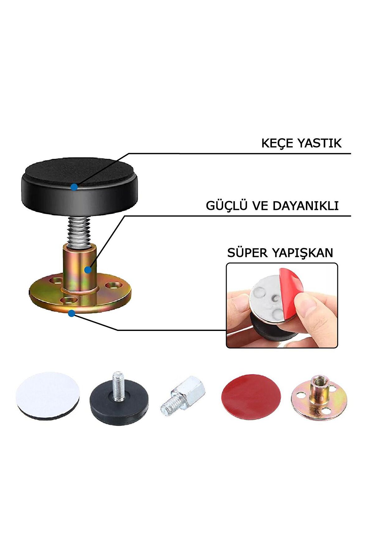  Yatak Başlığı Sabitleyici Ses Önleyici Eşya Sabitleme Aparatı 2 Adet 