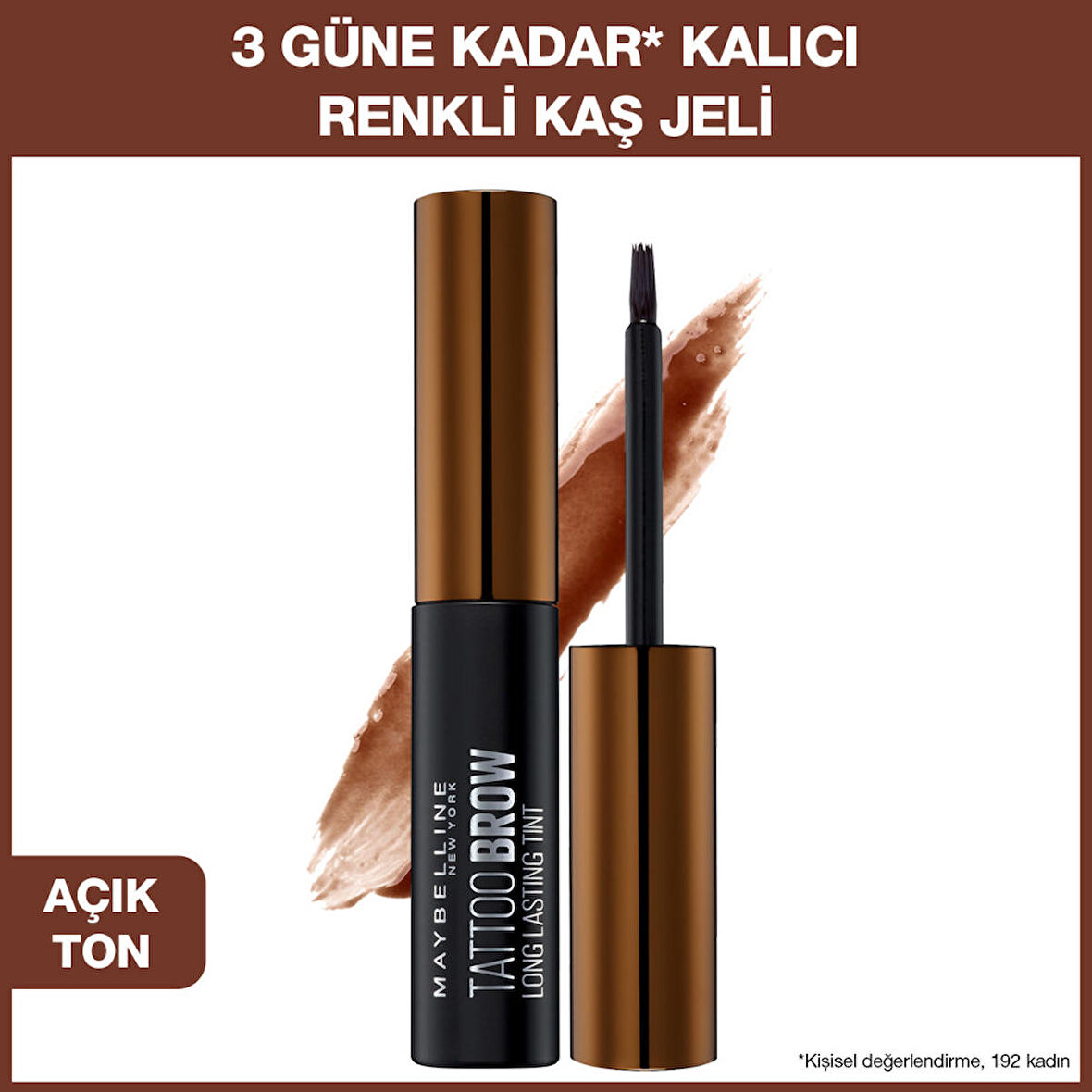 Maybelline New York Tattoo Brow Geçici Kaş Dövmesi - Açık Ton