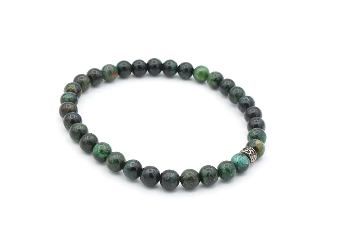 Hakiki Doğal Fuksit Taşı Bileklik 6 Mm